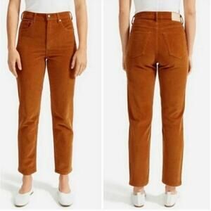 EVERLANE Baby Cord Cheeky brown Corduroy Pants straight leg neutral acorn fall